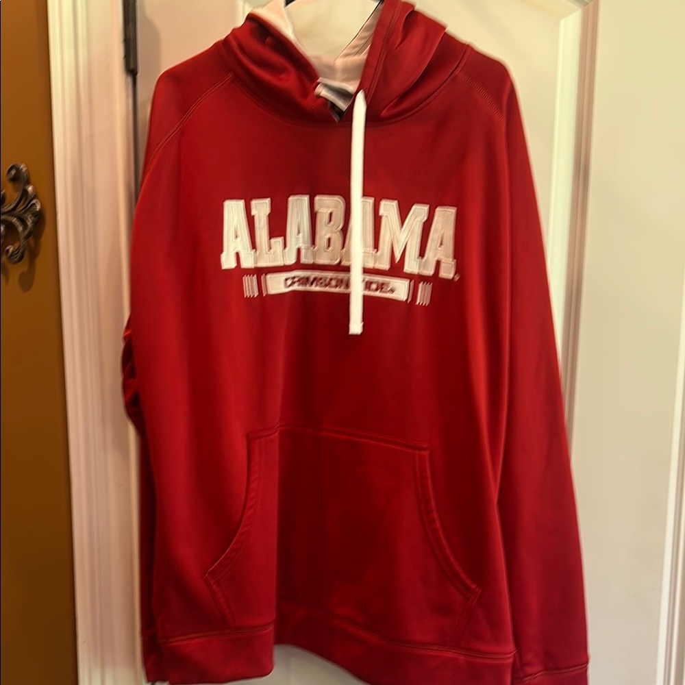 Champion Authentic Red Hoodie with White Details